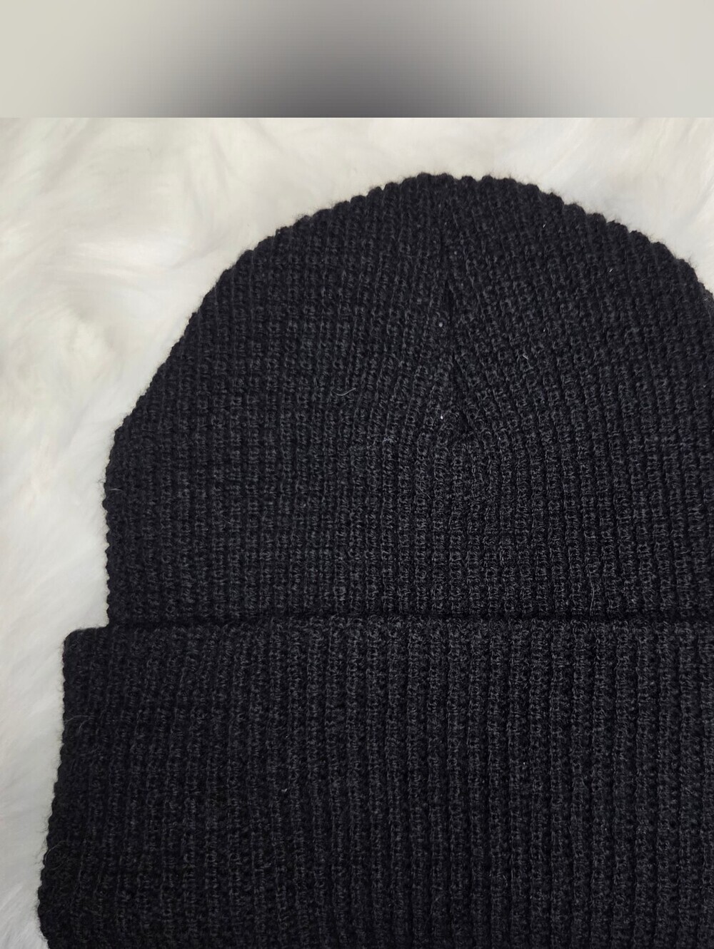 Carhartt Waffle Knit Black Knit Beanie One Size Fits All - Picture 3 of 4